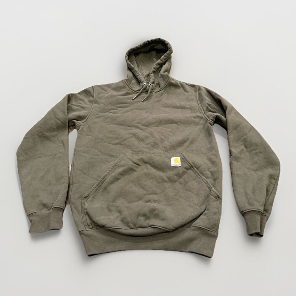 Carhartt Mens Green Loose Fit Midweight Hooded Sweatshirt Size XS K121 316